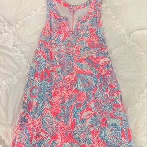 Lilly Pulitzer Pink and Blue Floral Dress